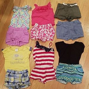 12 month mixed summer girl lot